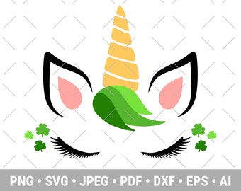 St Patricks Day Unicorn Svg, St Patricks Day Svg Files, St Patricks Day Cricut & Silhouette Files
