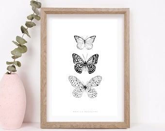 BUTTERFLY ART PRINT, Monarch printable, Nature study, Butterfly Wall art, Monarch, Butterfly digital print, Butterfly print download