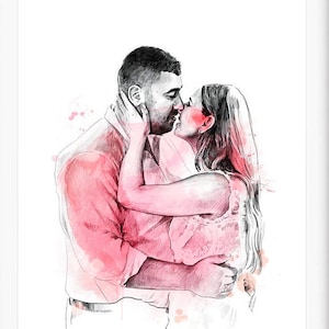AANGEPAST PORTRET van foto, aangepaste aquarel tekening, Kinderen portret, Aangepaste familie portret, Aangepaste tekening, Handgetekend portret