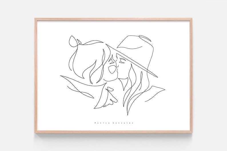 CUSTOM LINE DRAWING, Custom portrait, Minimalist line art drawing, Art commission, Couple portrait, Family portrait, Drawing from photo image 7