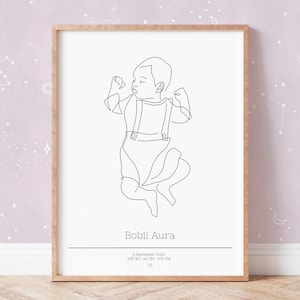 Presente de boas-vindas para bebês, presente de chá de bebê, monograma de decoração de quarto de bebê, presente de novos pais, primeiro aniversário, presente de bebê personalizado