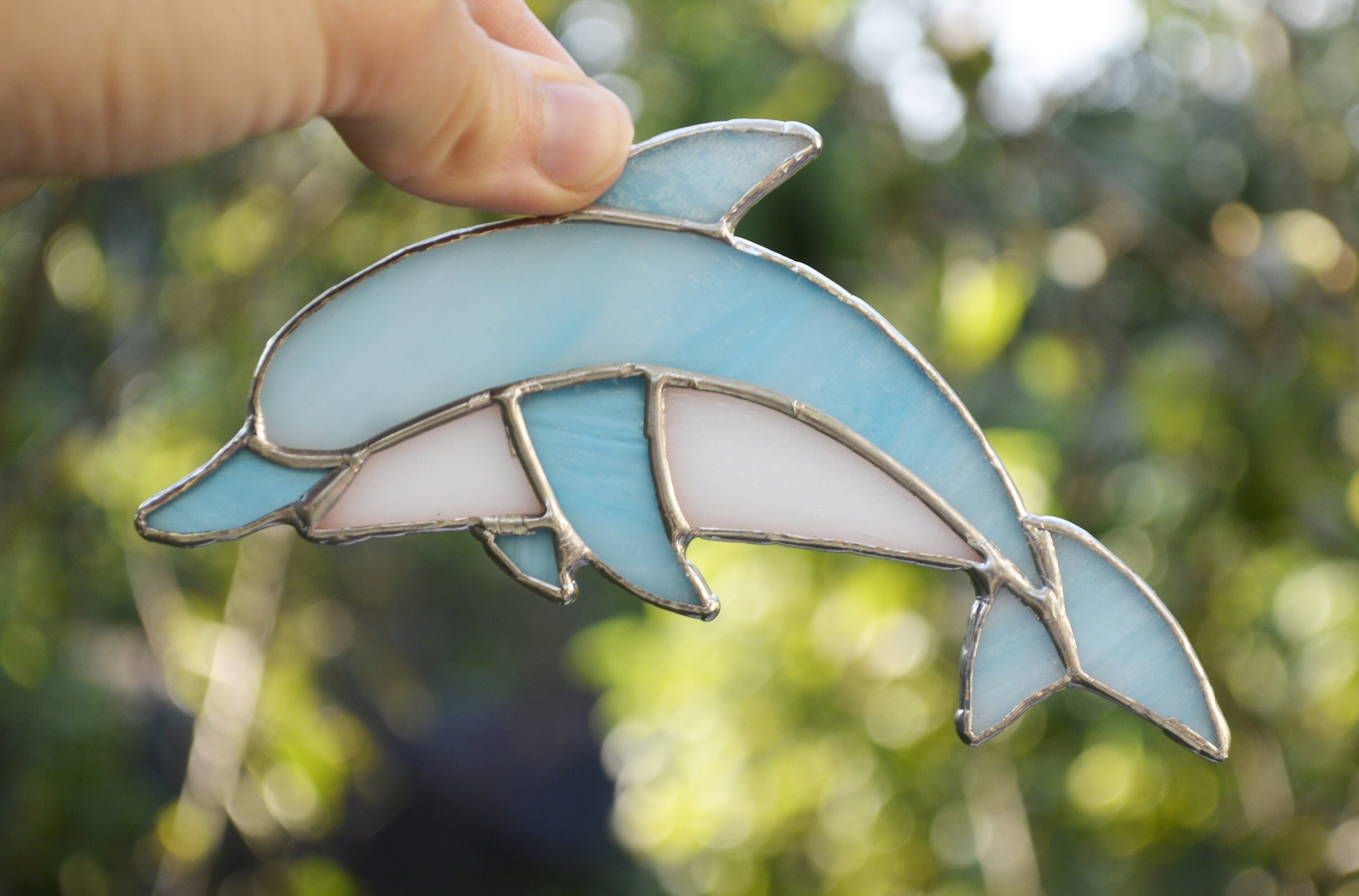 ART-CRAFT Decorazione da appendere per finestra, acchiappasole – Suncatcher fatto a mano per magici giochi di luce, decorazione per finestre e giardino – decorazione per finestre dipinta a mano