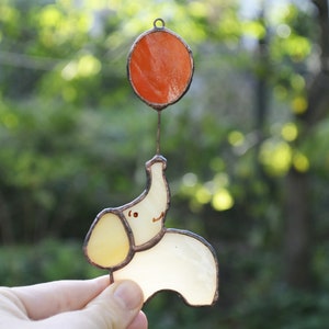 Elefant Glasmalerei Suncatcher, Kinderzimmer Fensterschmuck