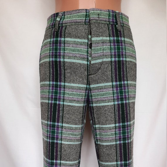 Miu Miu pants, checkered pants, wool pants