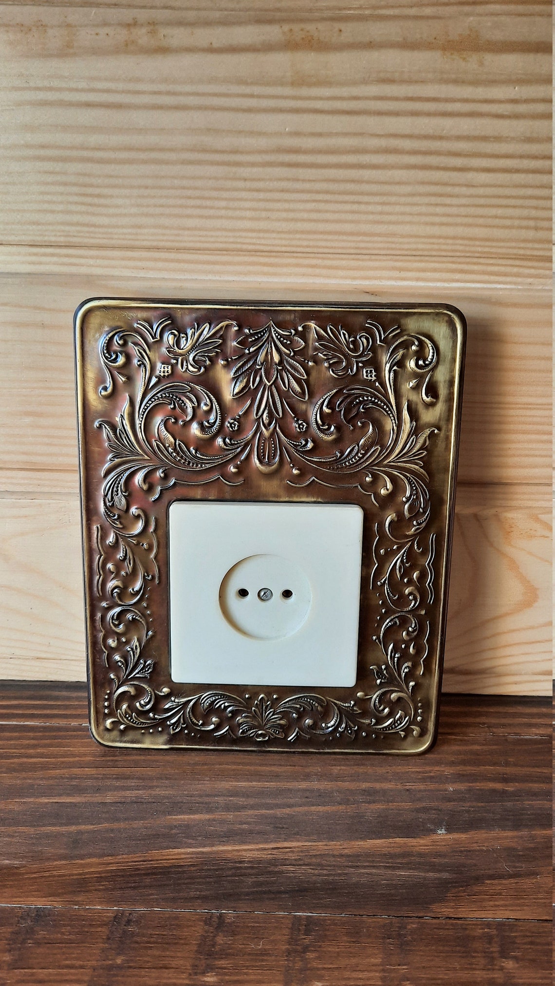 Electric Socket Soviet Electrical Outlet Vintage Brass Etsy