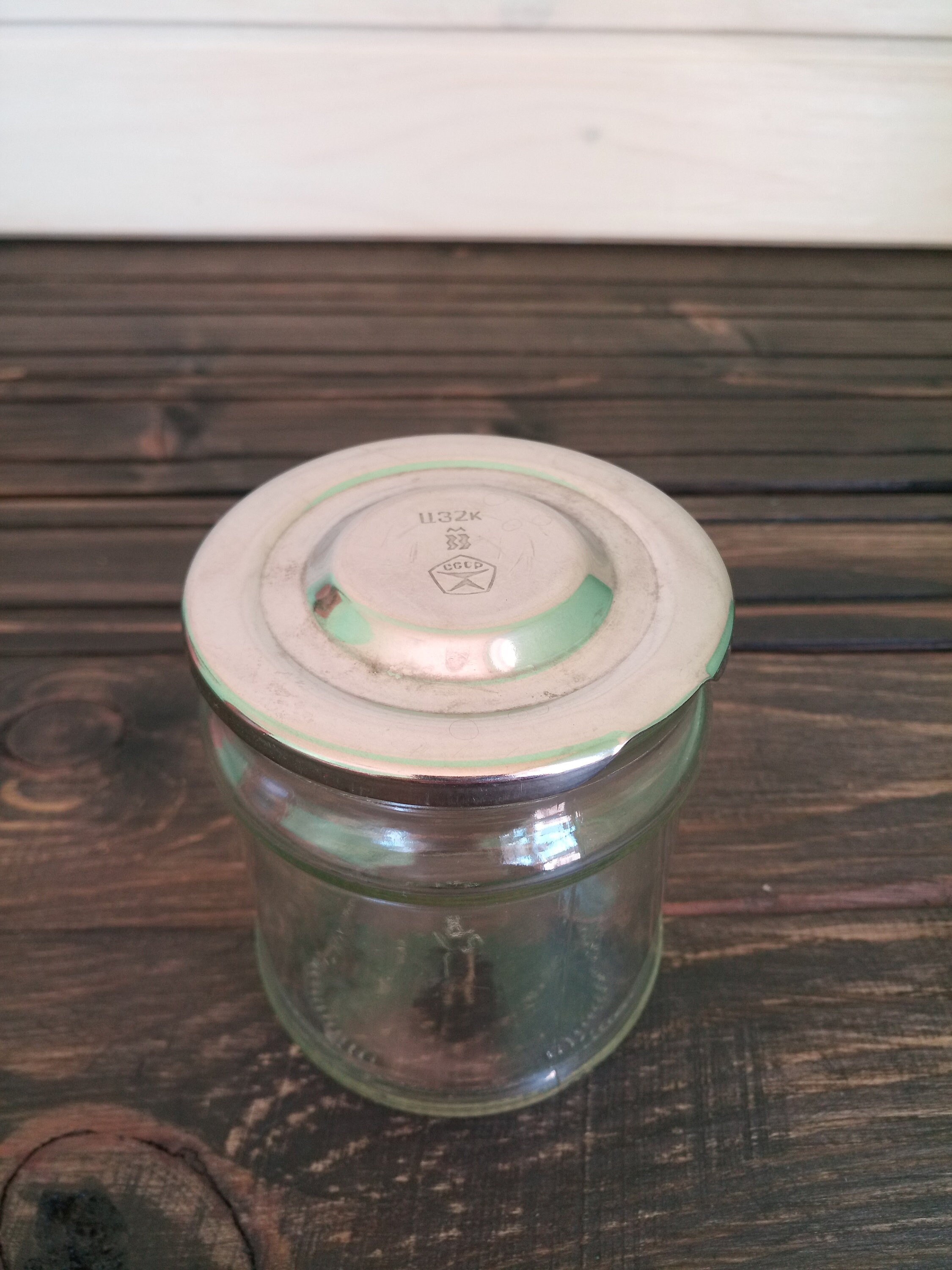Vintage Lid on jar Metal Food Jar Lid canning jar caps Etsy