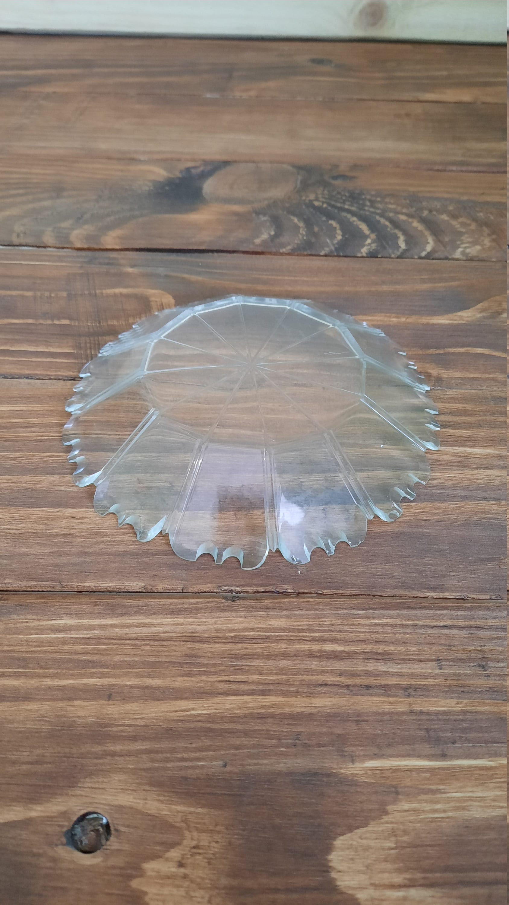 Vintage Clear Glass Luncheon Plates 6 plate Diamond and Coin Etsy