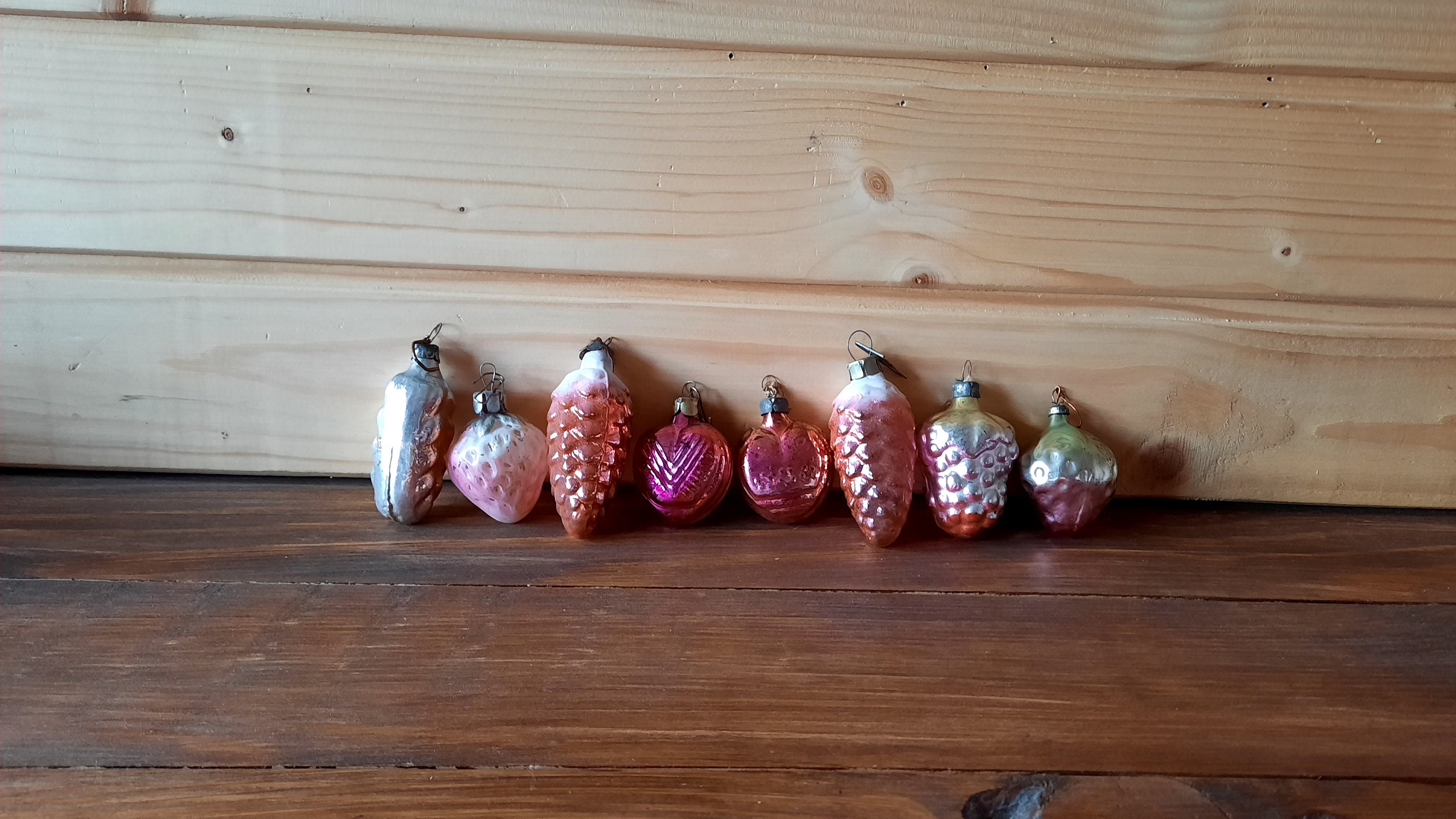 Retro baubles Assorted christmas decoration Christmas tree Etsy