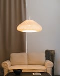 Big YAVORA Crochet Pendant Light: Organic Shape Lampshade for Japandi Interior, Minimalist Decor