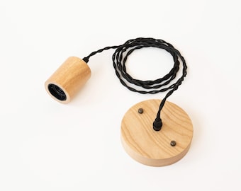 Pendant Light Cable Set: E26/E27 Fixture with Braided Cable