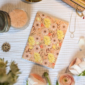 Notebook / Notebook, watercolor floral pattern