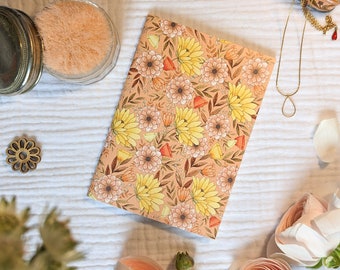 Notebook / Notebook, watercolor floral pattern