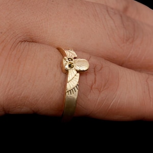 Owl Ring, barn owl sterling silver ring , silver owl, animal jewelry, gift for her, owl jewelry, owl totem, Christmas gift