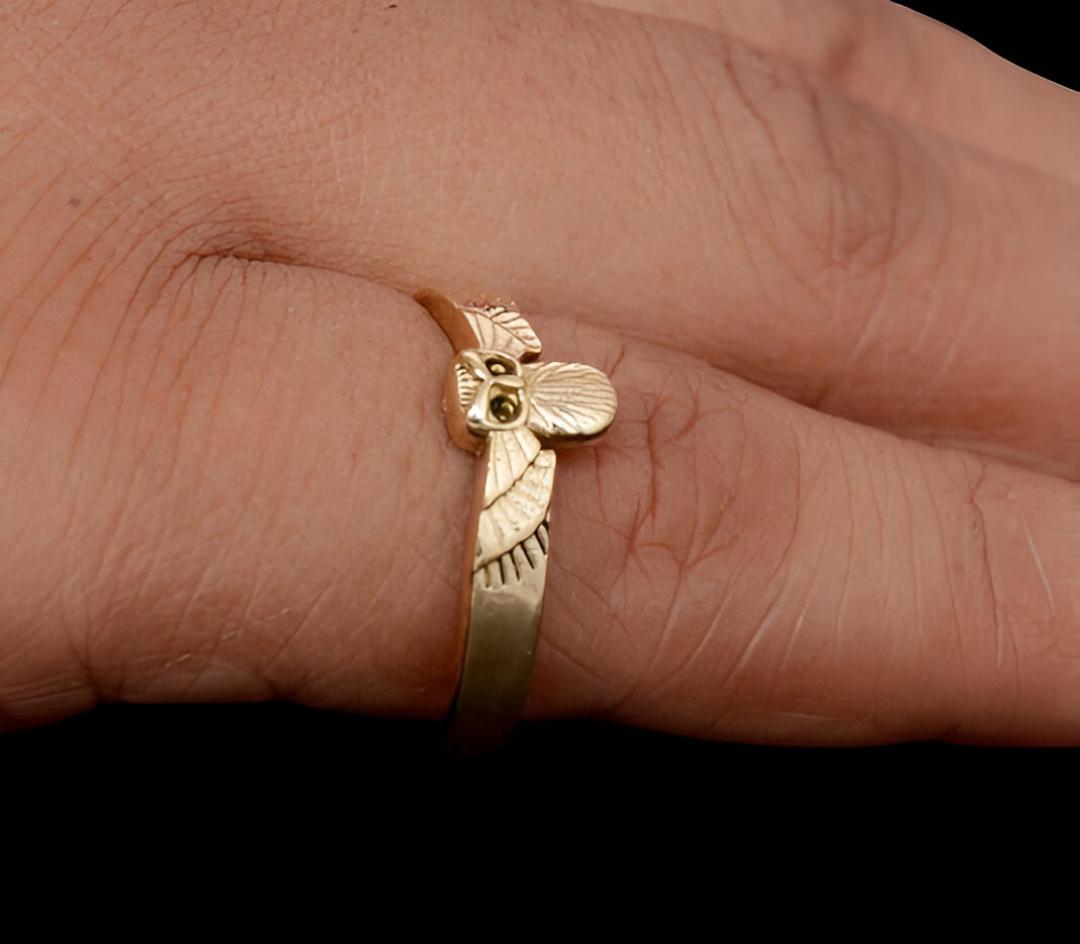 Owl Ring, barn owl sterling silver ring , silver owl, animal jewelry, gift for her, owl jewelry, owl
