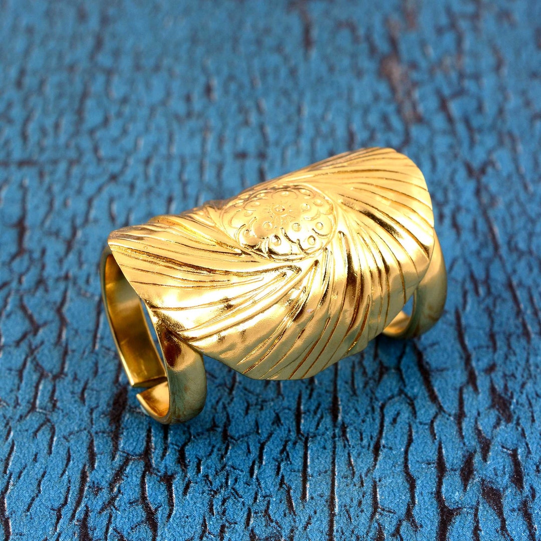 18k Gold Mandala Ring Full Finger Ring 925 Silver/rose Gold Etsy