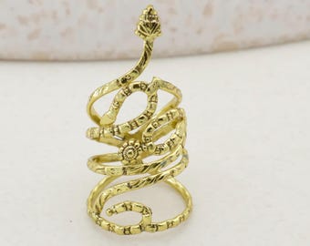 Adjustable Arthritis Relief Ring | Gold Multi Wrap Support Ring for Finger Joint Pain | Open Comfort Therapeutic Ring