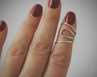 Brass Splint Ring Adjustable for PIP or DIP Joint, Swan Neck Splint, Arthritis ring, Rheumatoid Arthritis Splint