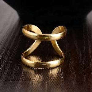 Arthritis Ring, Brass Ring, Splint Knuckle Ring, Thumb Ring, Rings For Women, Simple Midi Ring, Unique Ring, Statement Ring, EDS Splint Ring