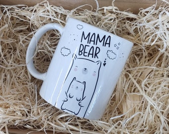 Mama Bear Mug, Personalised Mothers Day Gift