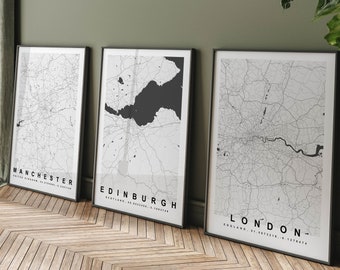 Custom Map Prints, Gift for Him, Gift For Her, City Print, City Map, Map Print, Map Print, Map Print Poster, Custom Map