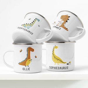 Personalised Dinosaur Mug - T-Rex Mug, Childrens Mug