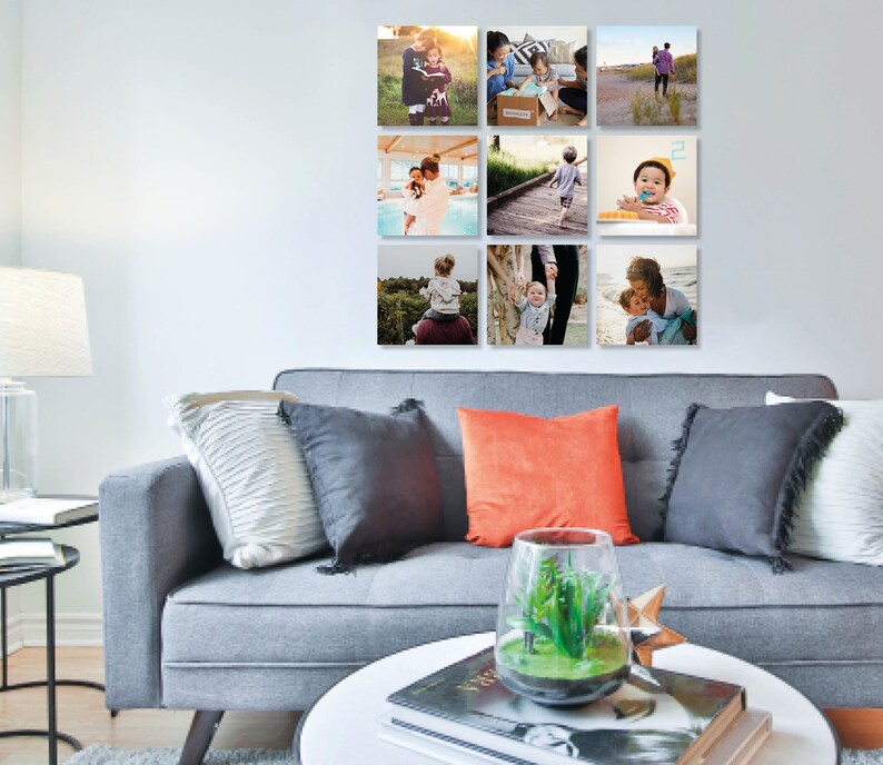 Photo Tile Mixtiles Waterproof Photo Restickable Wall Art Etsy