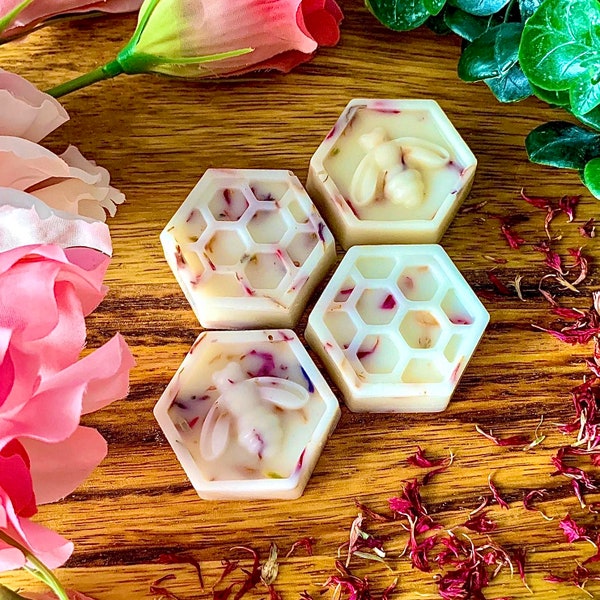 Plum Rose & Patchouli Botanical Soy Wax Melts / Highly Scented 100% Vegan Eco Friendly