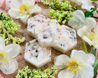 Bergamot & Patchouli Botanical Soy Wax Melts / Highly Scented 100% Vegan Cruelty Free Floral