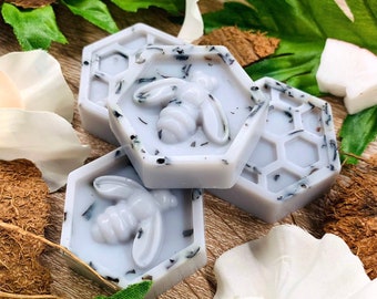 Black Coconut Botanical Soy Wax Melts / Highly Scented 100% Vegan Eco Friendly