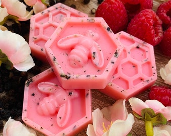 Raspberry & Peppercorn Botanical Soy Wax Melts / 100% Vegan Cruelty Free Fruity