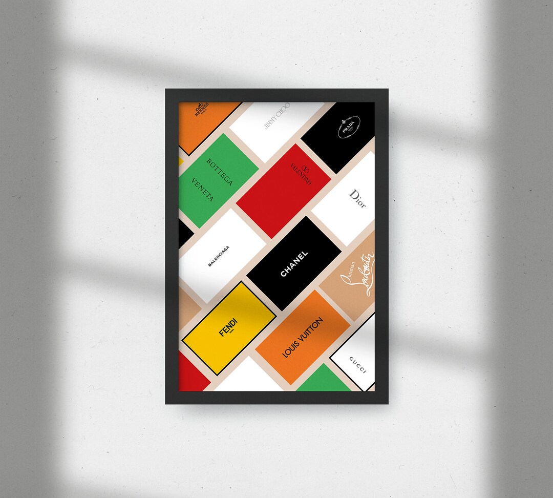 Shoe Box Wall Art Poster A4 A3 Balenciaga Bottega Chanel