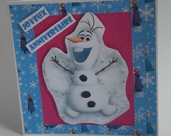 Frozen Birthday Card Etsy Frozen Birthday Card Etsy
