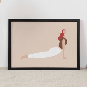 Yoga Pose Poster,Yoga Art Print,Yoga Decoration Poster,Woman Diversity Yoga Wall Art,Yoga Lover Art Print Gift,Illustrated Yoga Poster