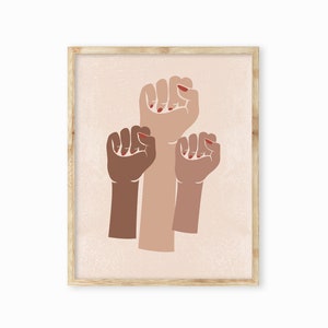 Girl Power Print,Boho Feminist Print,Feminist Digital Poster,Empowered Women Art,Feminist Equality,Sisterhood Print,Empowering Nursery Print