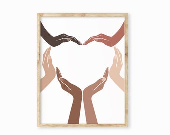 Human Equality Art,Inclusive Classroom Art,Diversity Classroom Poster,Equality Quote Poster,Diversity and Inclusion Print,Inclusion Kindness