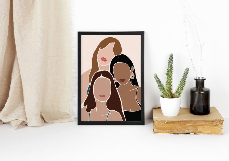 Feminist Poster Bundle,Feminist Gallery Wall,Empowered Women Poster Set,Girl Power Poster Set,Boho Feminist Art,Feminist Nursery Art Set