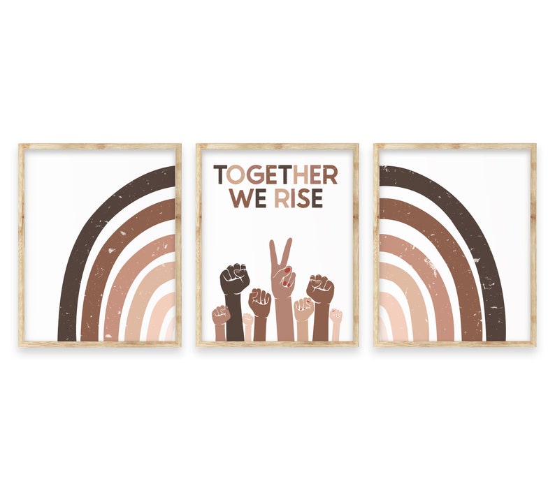 Equality Set of 3 Prints,equality Poster Bundle,human Equality Art ...