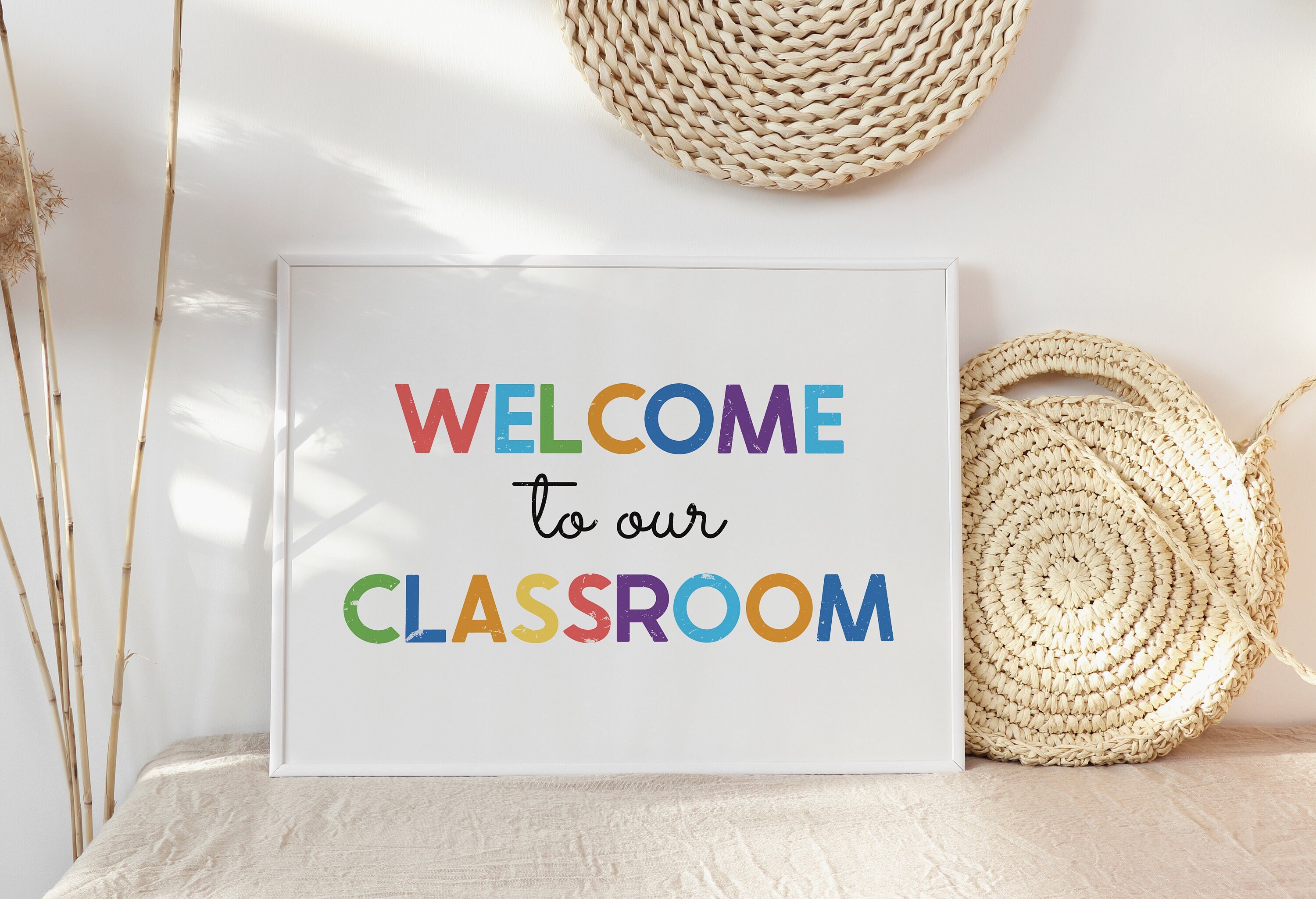 Welkom in onze klas Classroom Art Print Homeschool Print Etsy Nederland