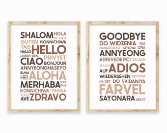 Hello Goodbye Print Etsy