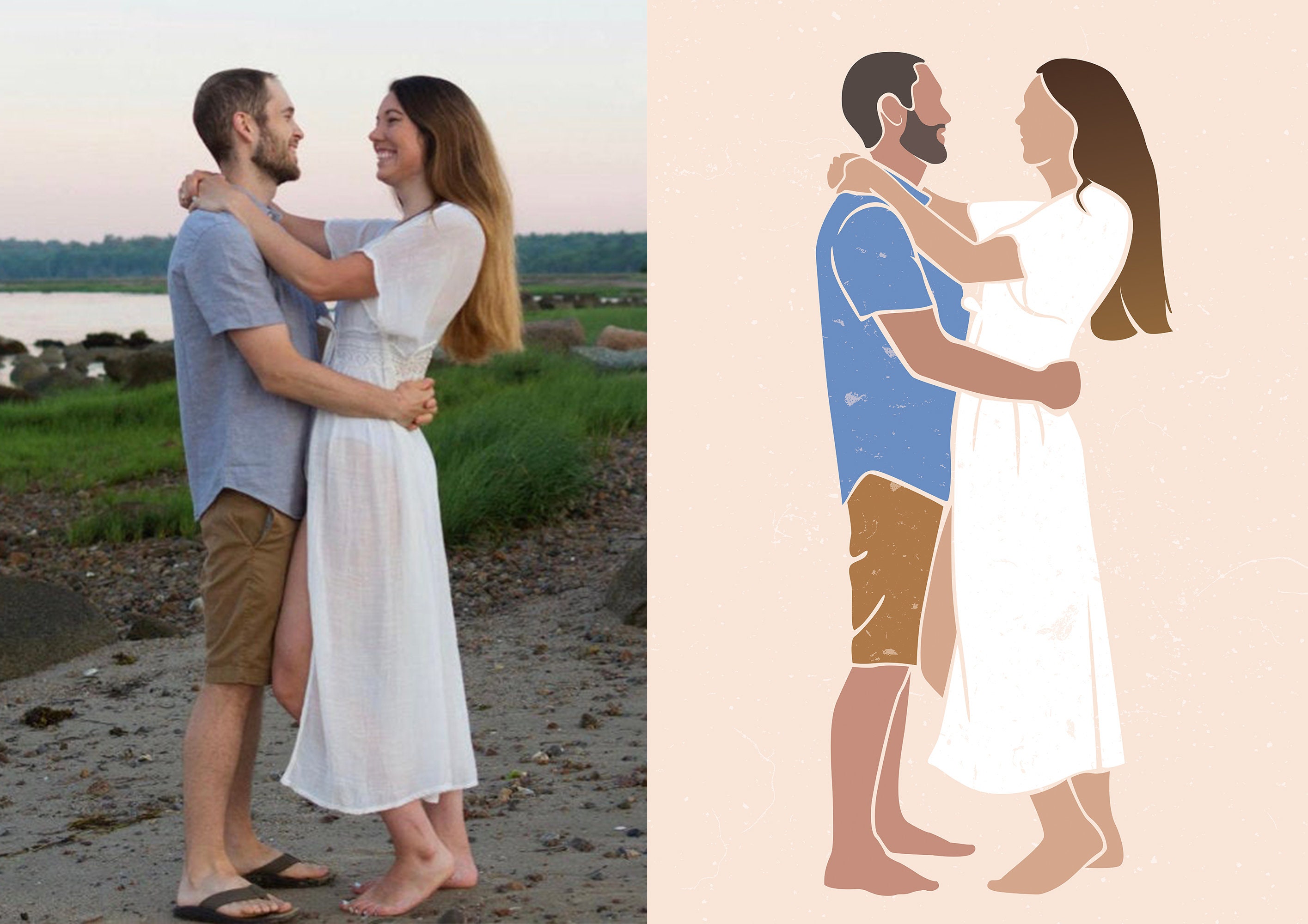 Personalized Couple PortraitPersonalized Boyfriend GiftGift Etsy