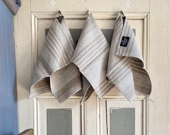 Set of 2 La Petite Chaux® guest towels linen &#39;Linum&#39;
