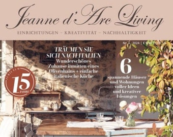 Magazine lifestyle Jeanne d'Arc Living édition allemande 3/ 2024