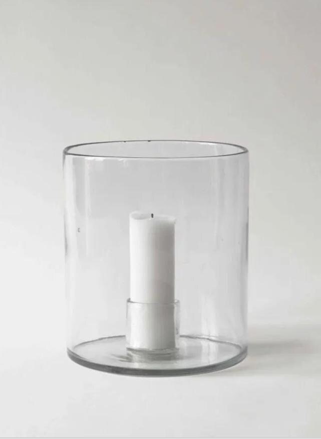 Glass candle holder ‘Luna’ mouth-blown • Vintage Chic
