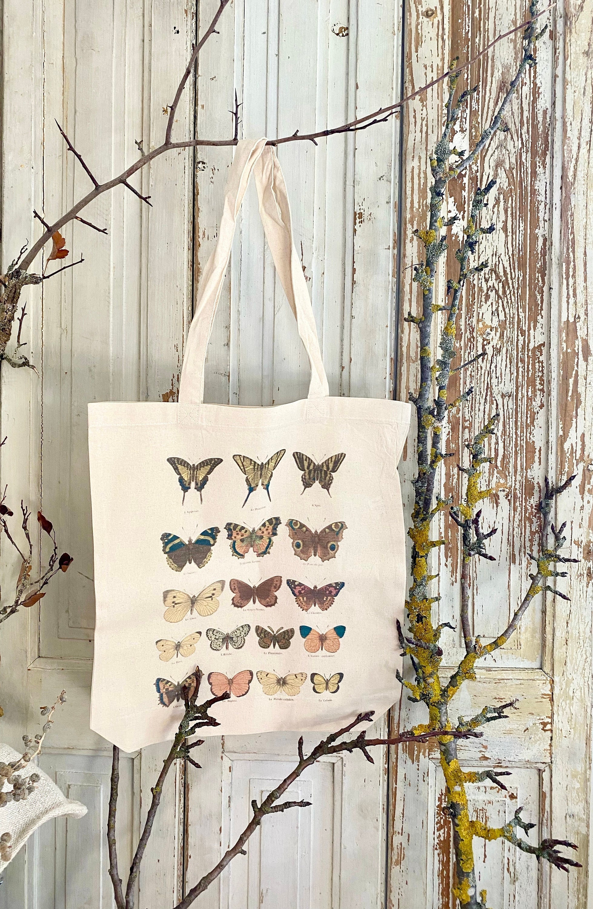 Pretty Everyday Helper Cotton Bag 'les Papillons' - Etsy Canada
