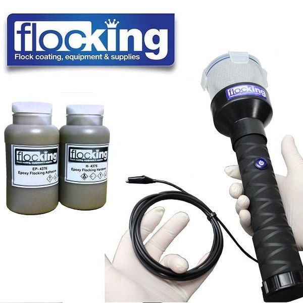 Flocking Machine Starter Kit  - Electrostatic Flock Applicator - FK1-PRO DIY Flocking Applicator -Advanced Starter Kit