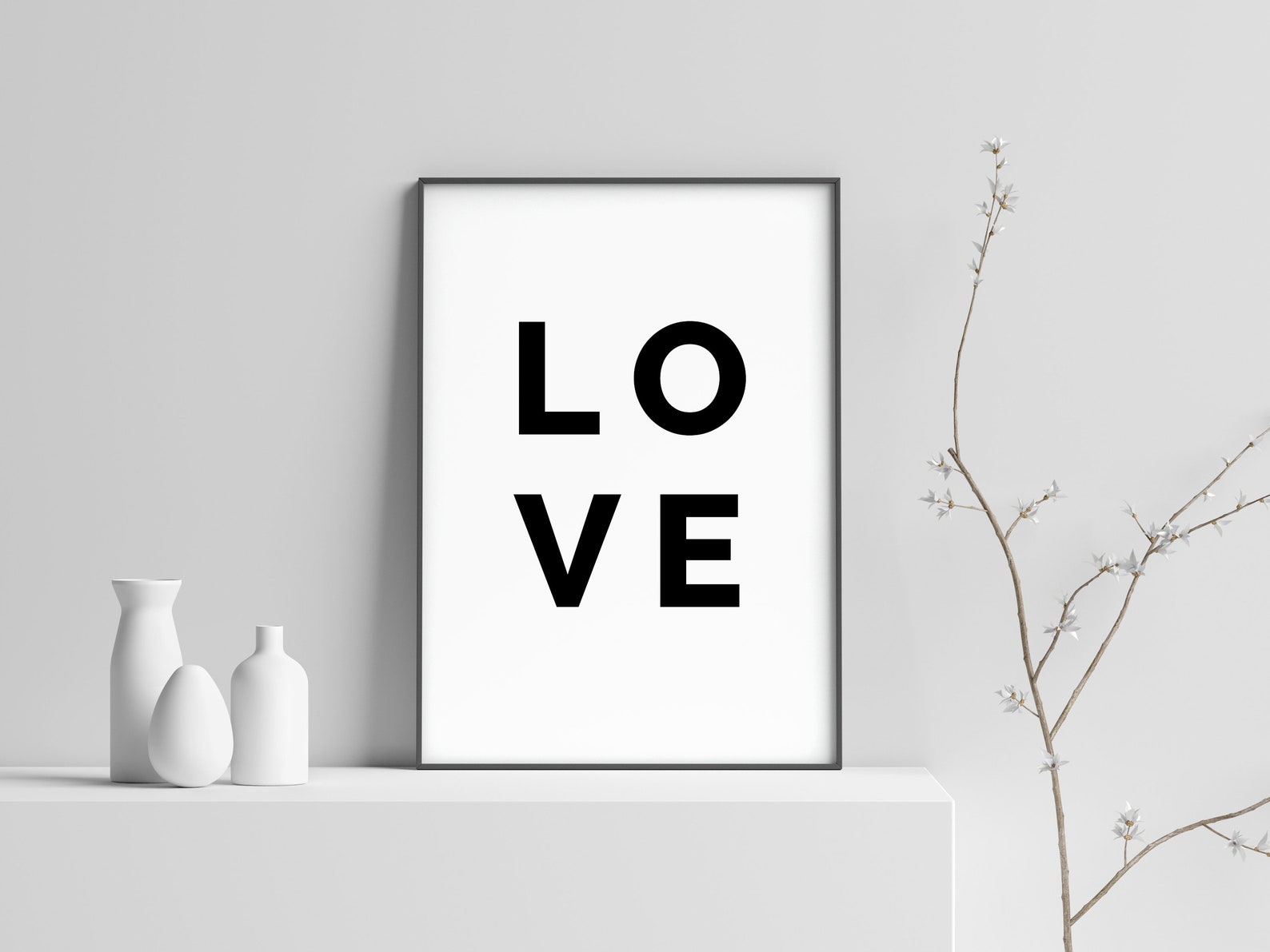 Love Print Love Wall Art Valentines Gift Printable Poster Etsy