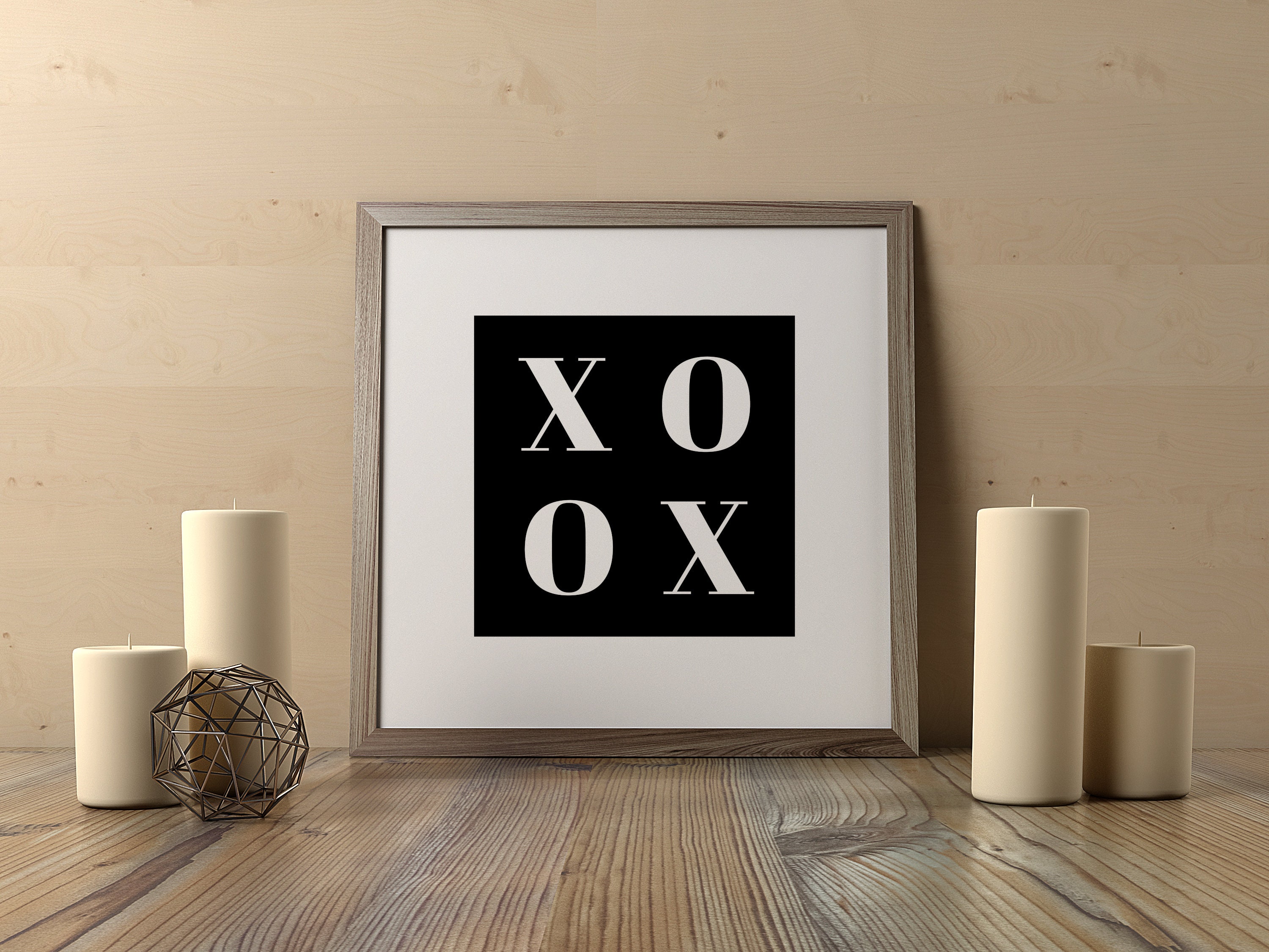 XOXO Printable Wall Art XO Poster Hugs And Kisses Love Etsy