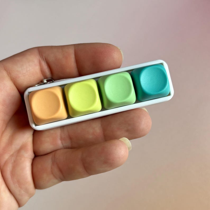 Rainbow Fidget Clicker – Satisfying Desk Toy, Stress Relief Sensory ...
