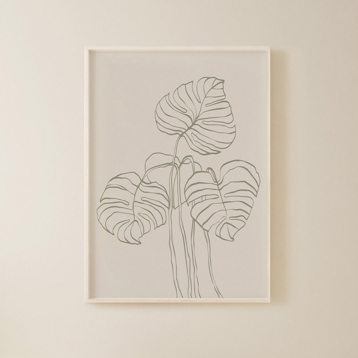 Botanical Print Set, Gallery Wall Set of 6, Sage Green Wall Art Set ...