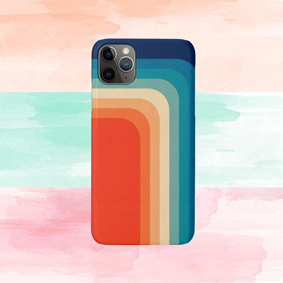 Retro Color Case Iphone 12 Pro 12 Mini Iphone 11 Pro Max Etsy